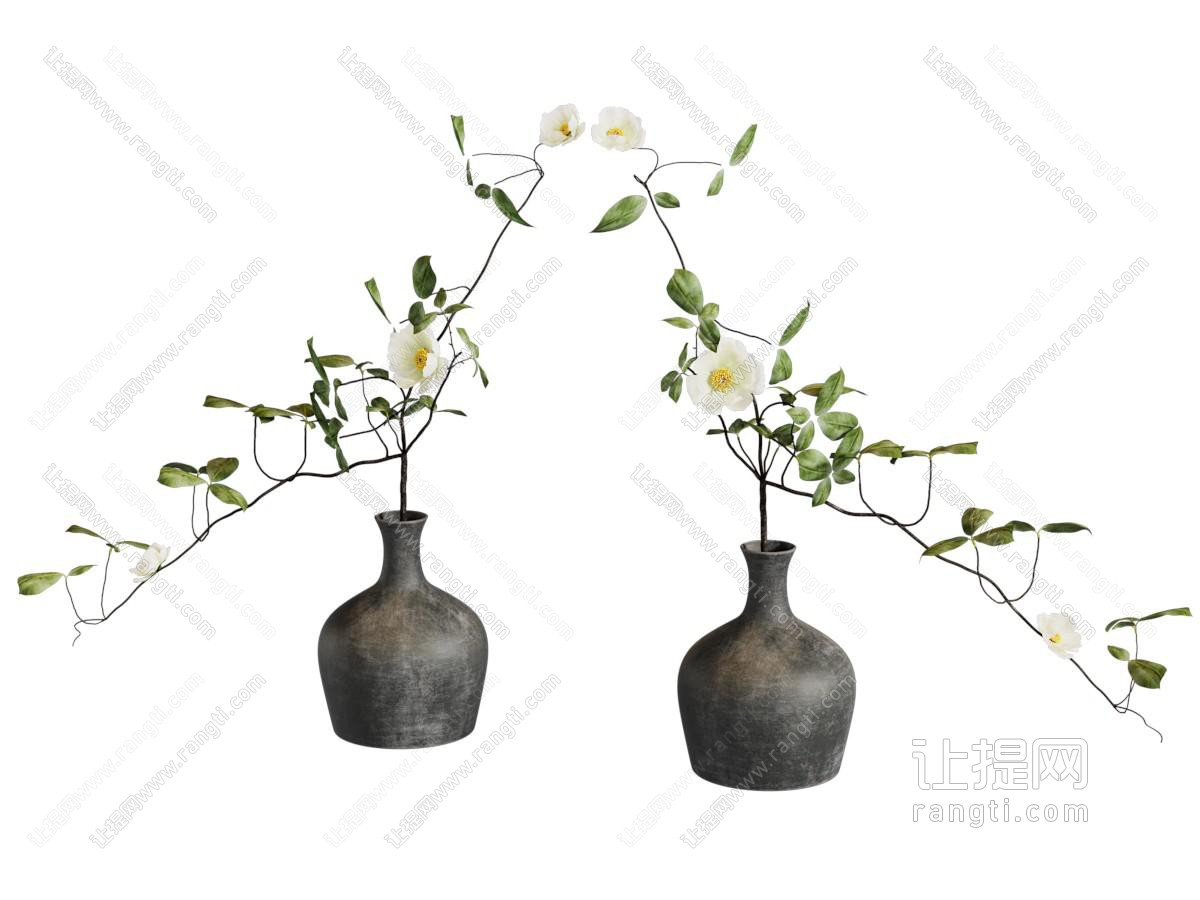 新中式中古花瓶
