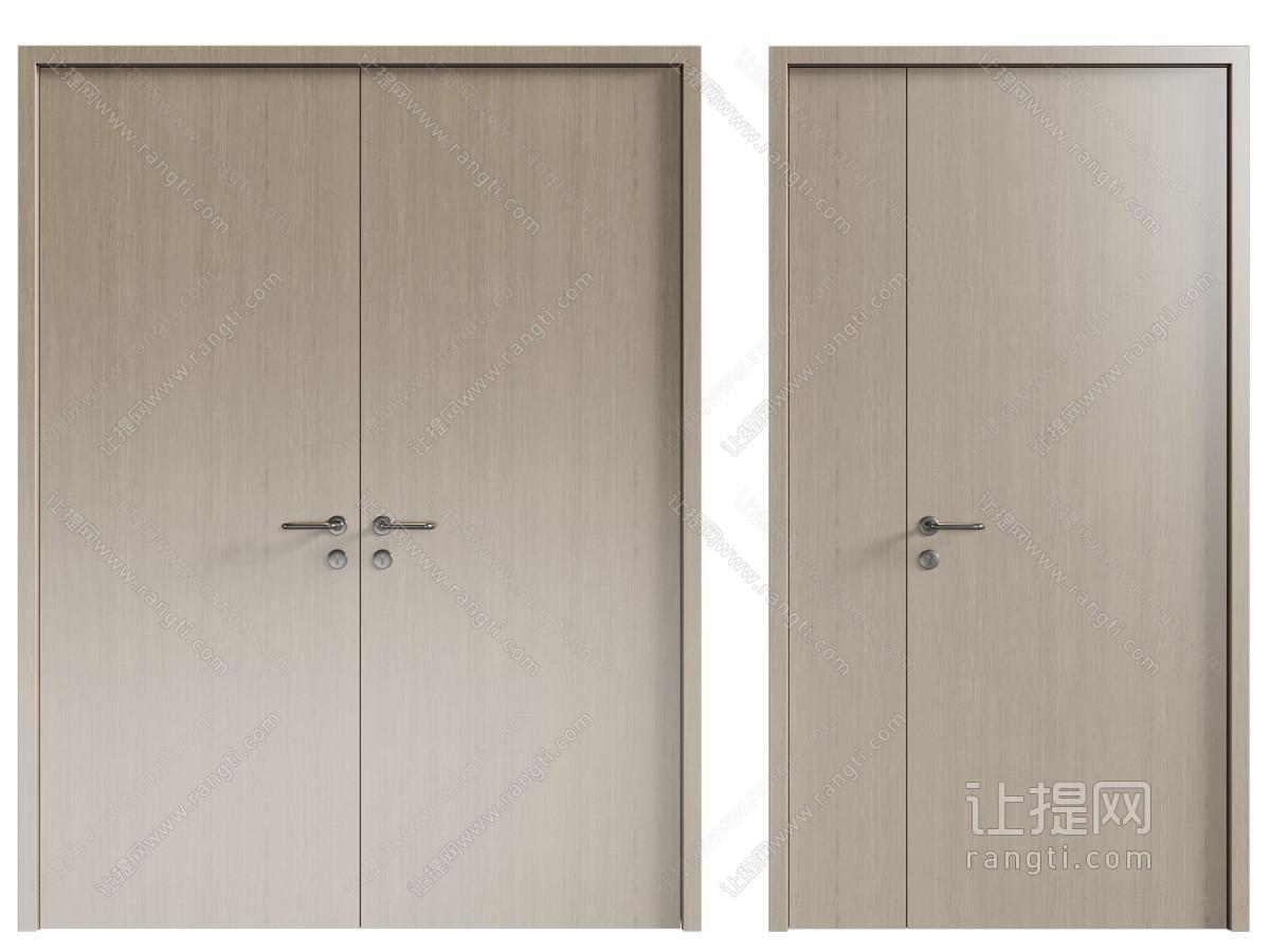 现代双开门