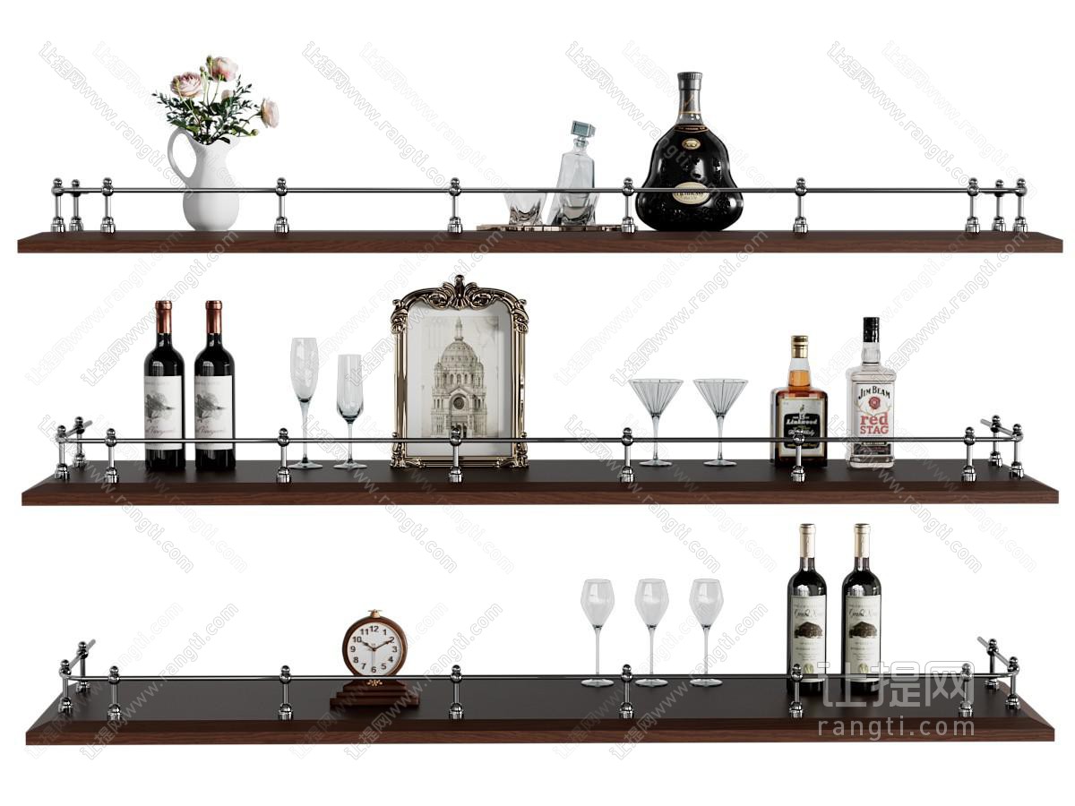 中古复古酒架