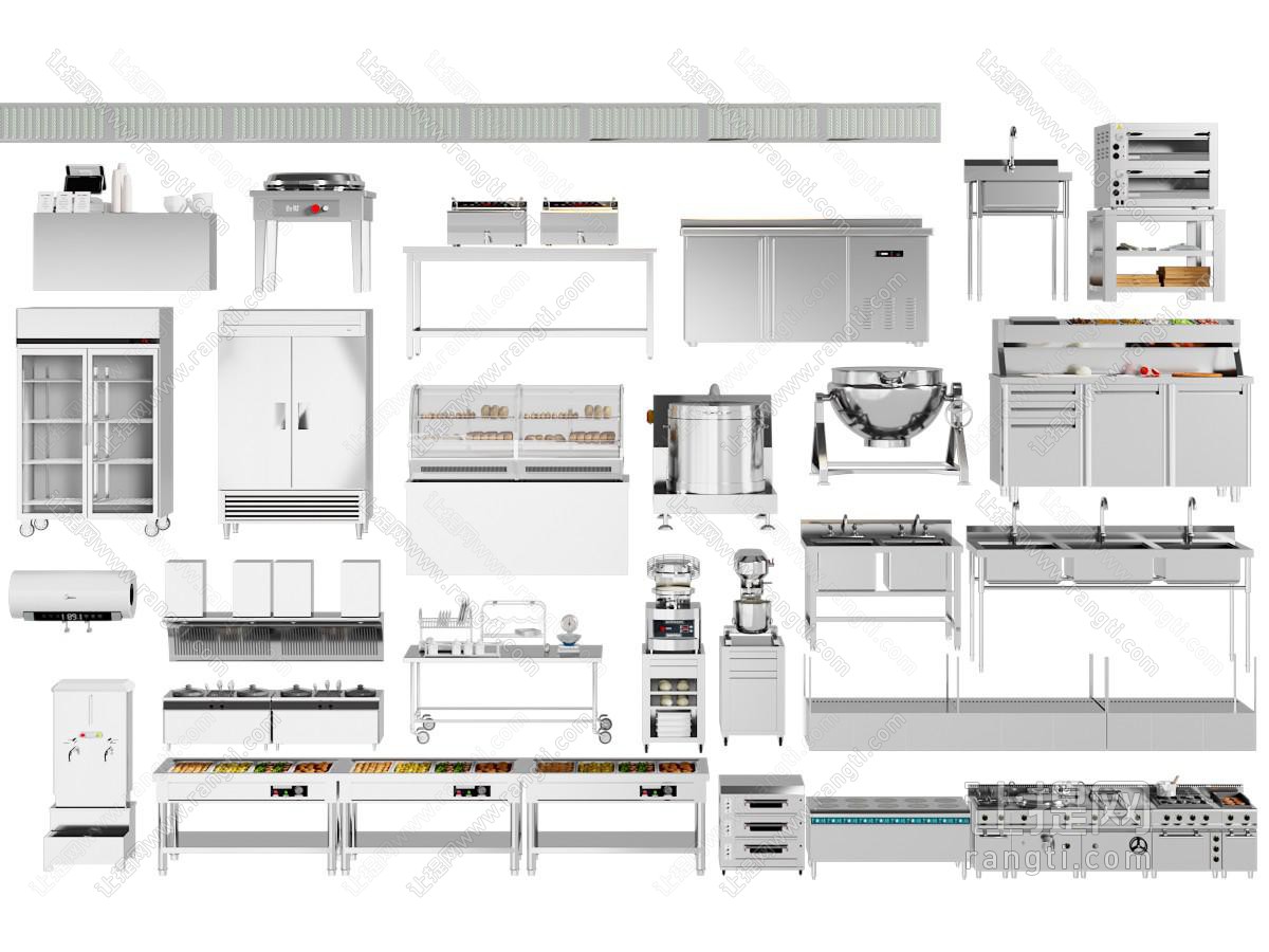 后厨设备 中央厨房设备 厨房用品组合 厨房操作台 厨具