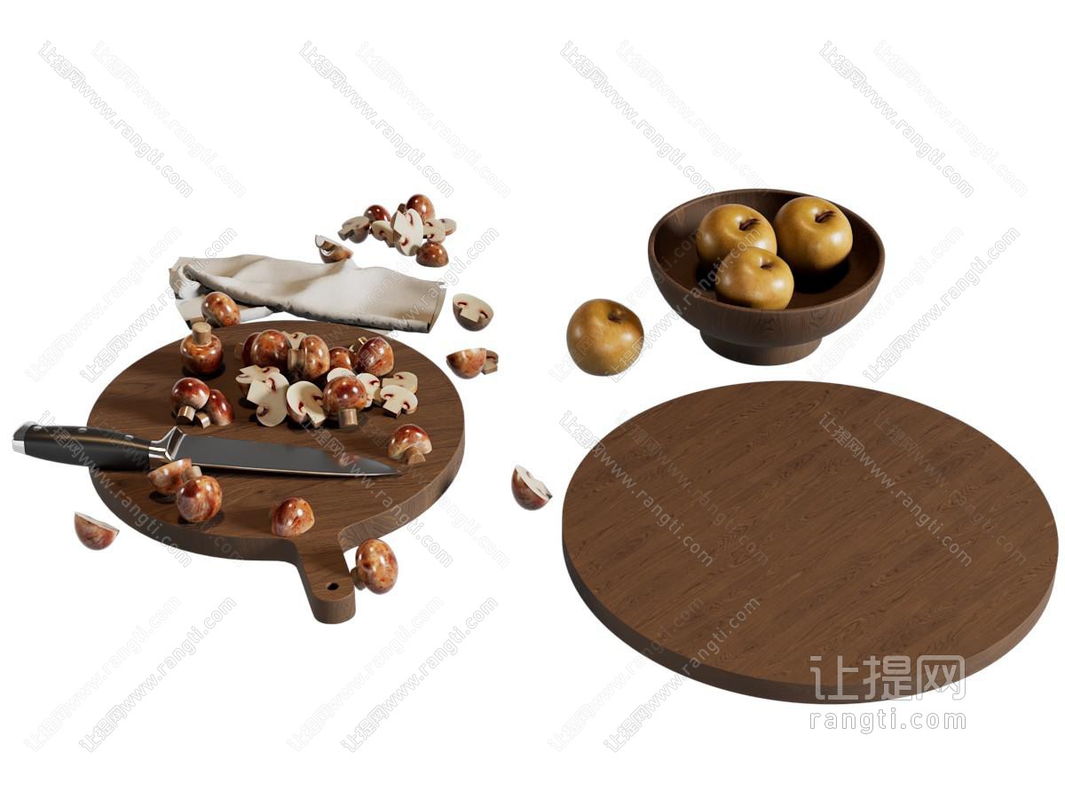 厨具摆件 案板 果盘 刀具