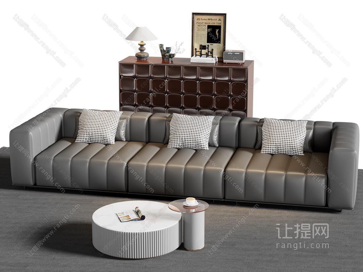 现代多人沙发