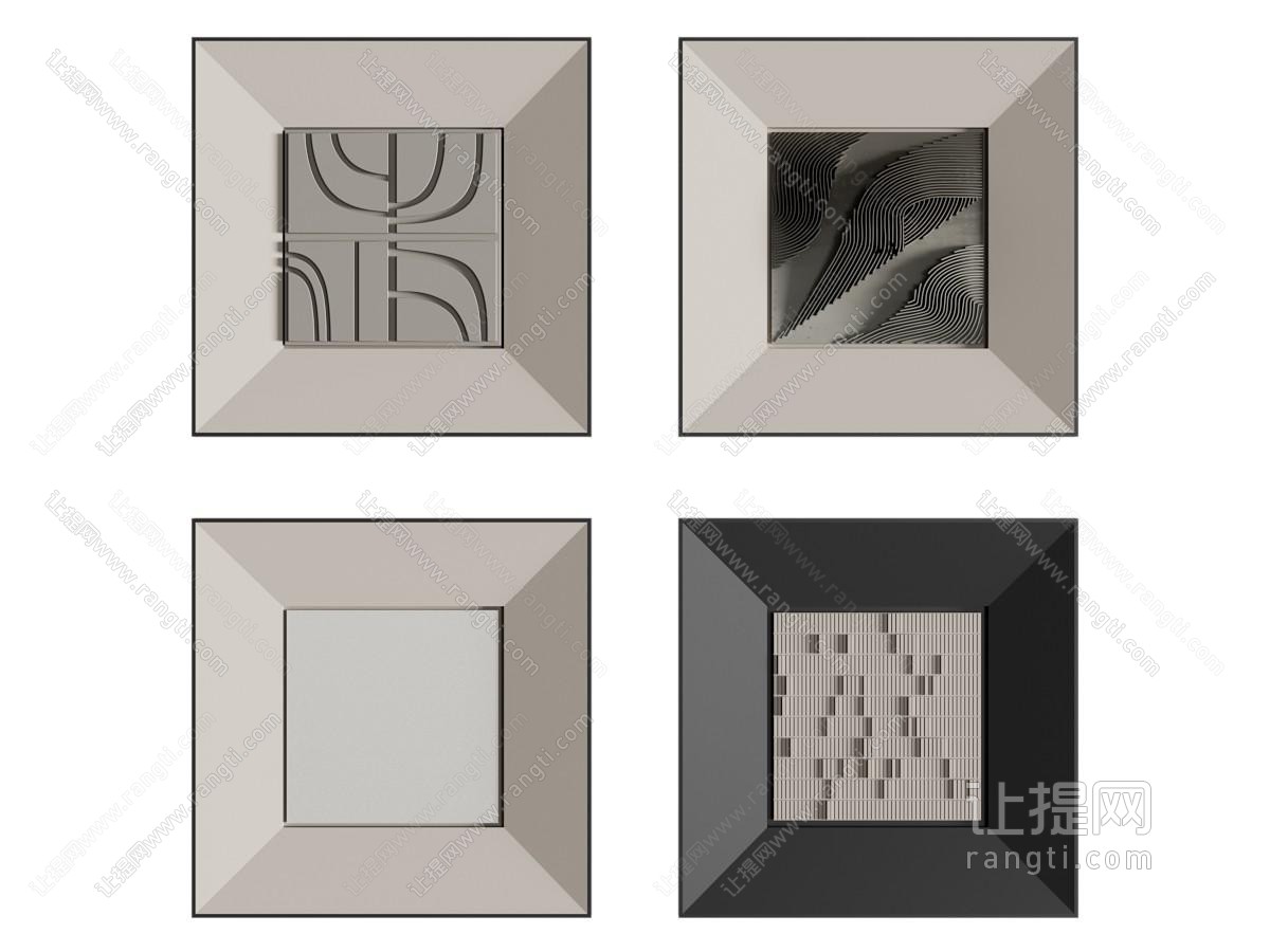 现代挂画组合