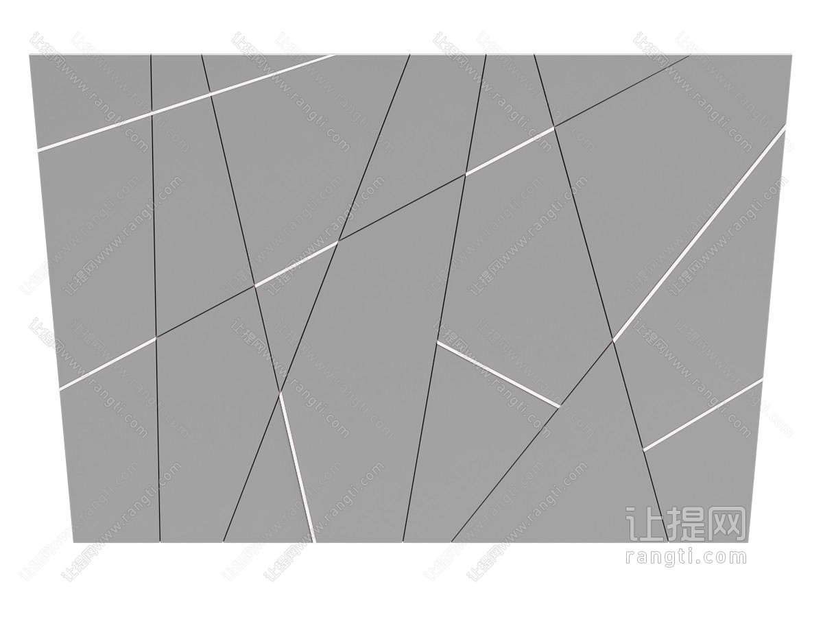 现代吊顶 现代石膏 办公室