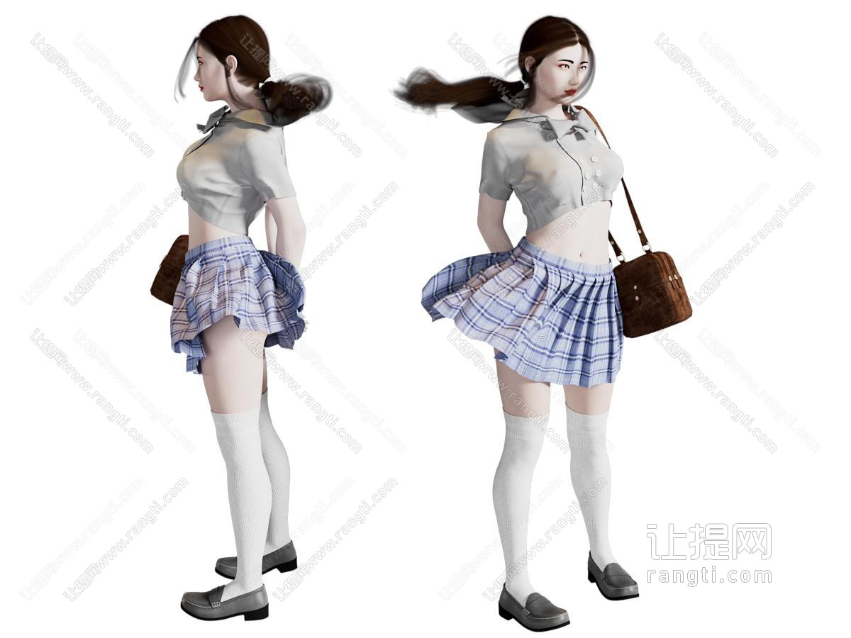 现代穿裙子的女孩 女人 人物