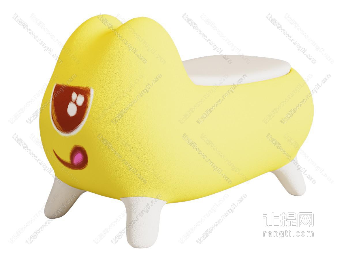 现代儿童凳子 坐凳 儿童房家具 异形 卡通动物 椅子 小
