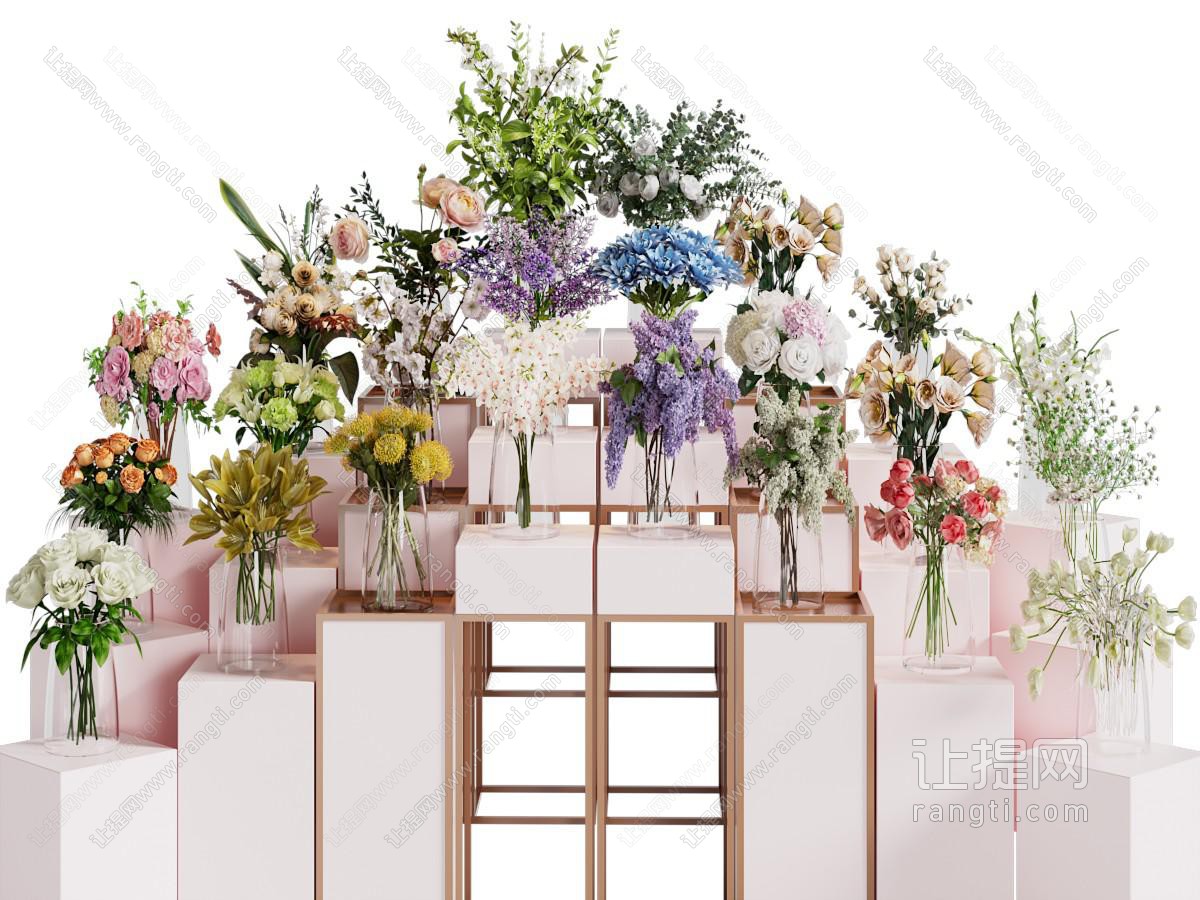 现代花艺堆头