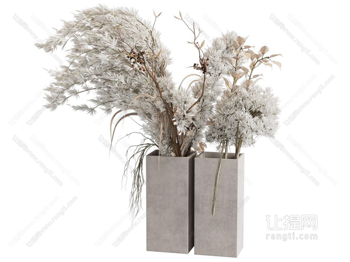 侘寂风花艺摆件