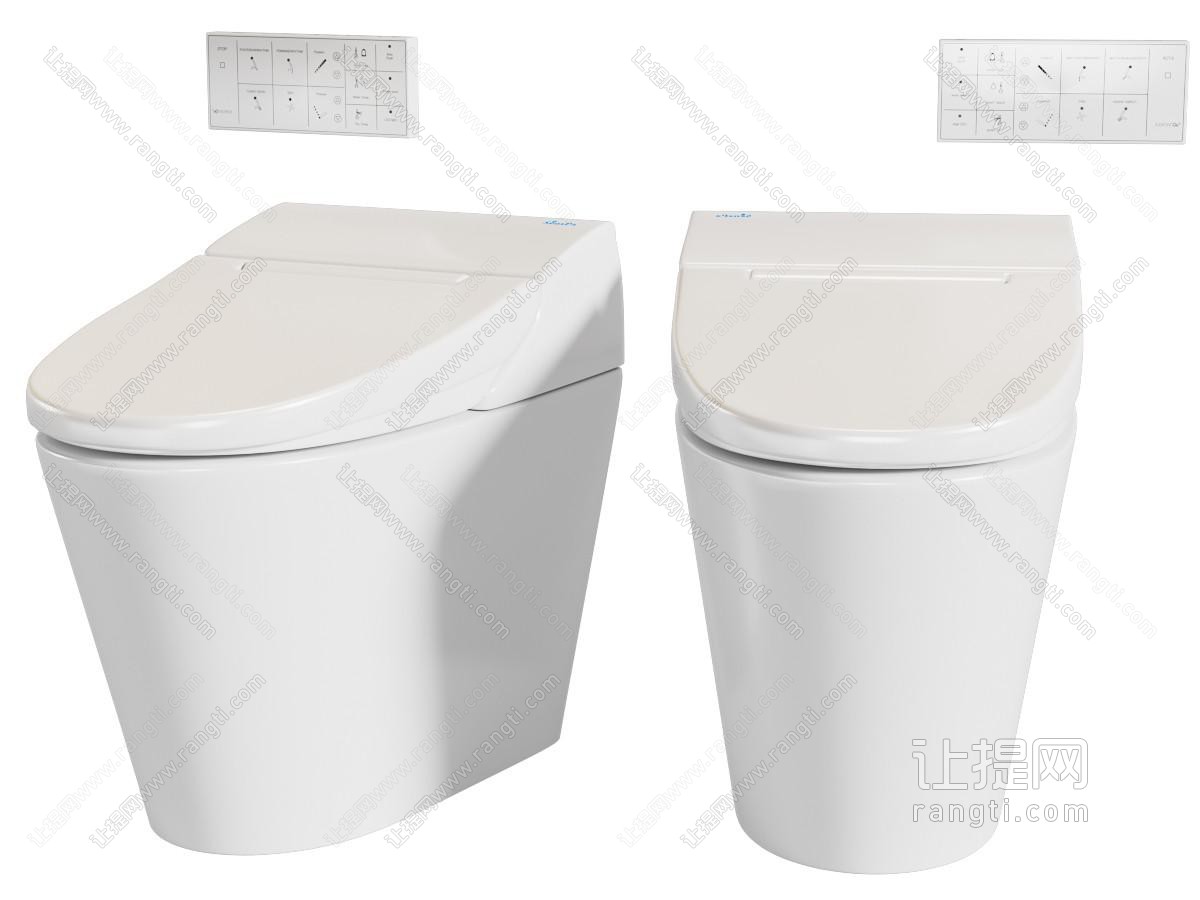 现代马桶坐便器