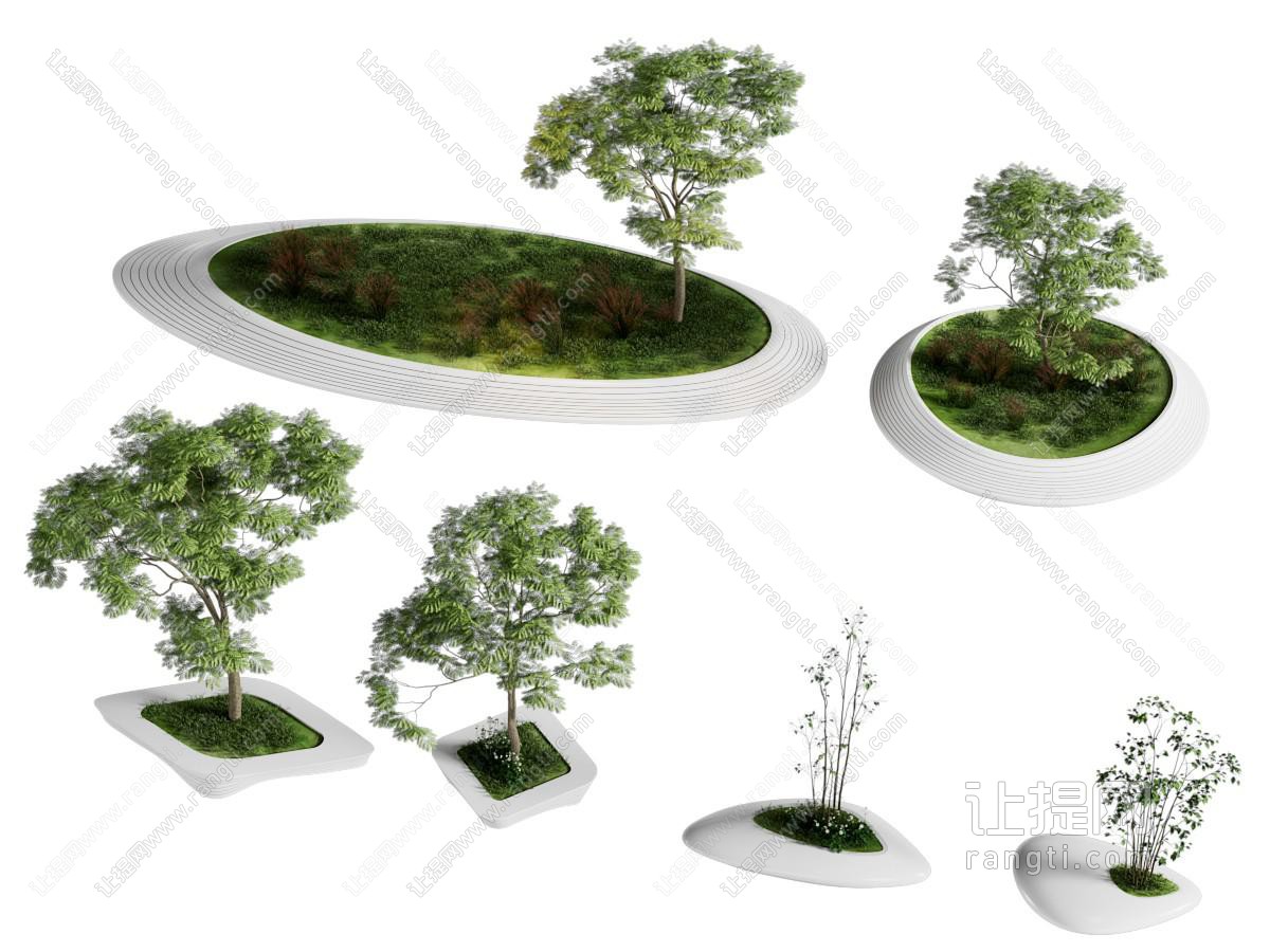 现代户外景观树池 园艺小品
