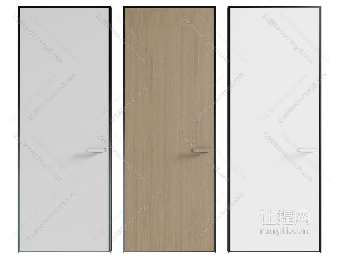 现代木门 房门 平开门