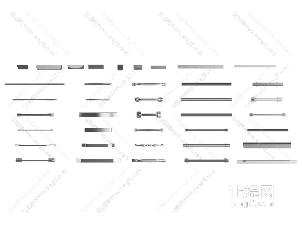 现代门把手