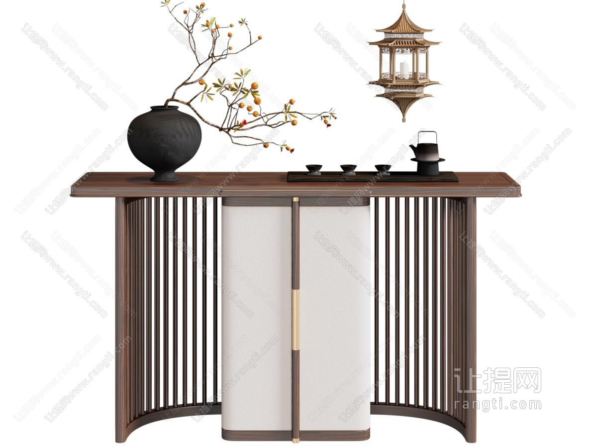 新中式条案 端景台