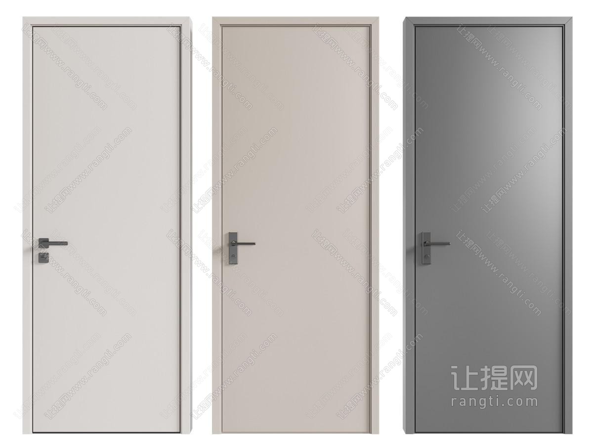 简约奶油单开门