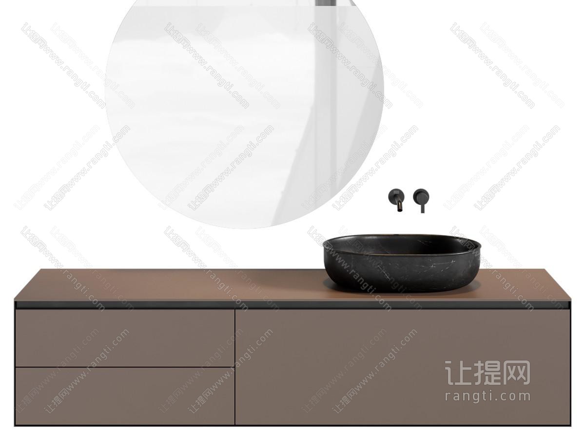 现代洗手台盆