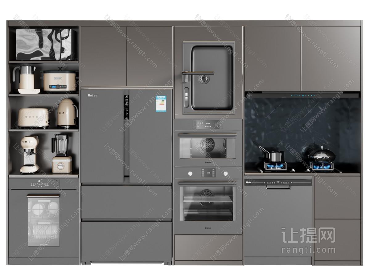 橱柜 炉灶 冰箱 蒸烤箱 餐边柜