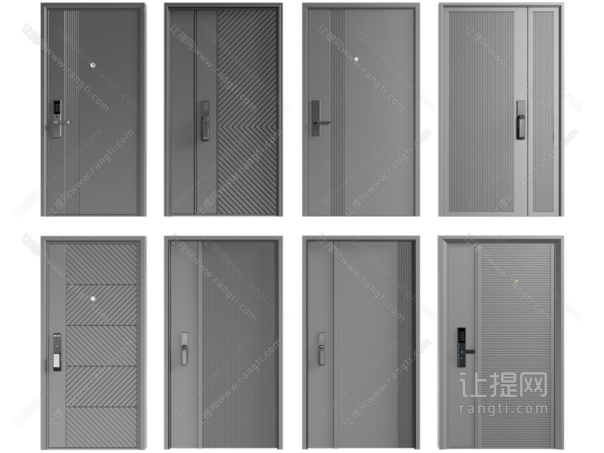 现代防盗门 入户门 装甲门 子母防盗门