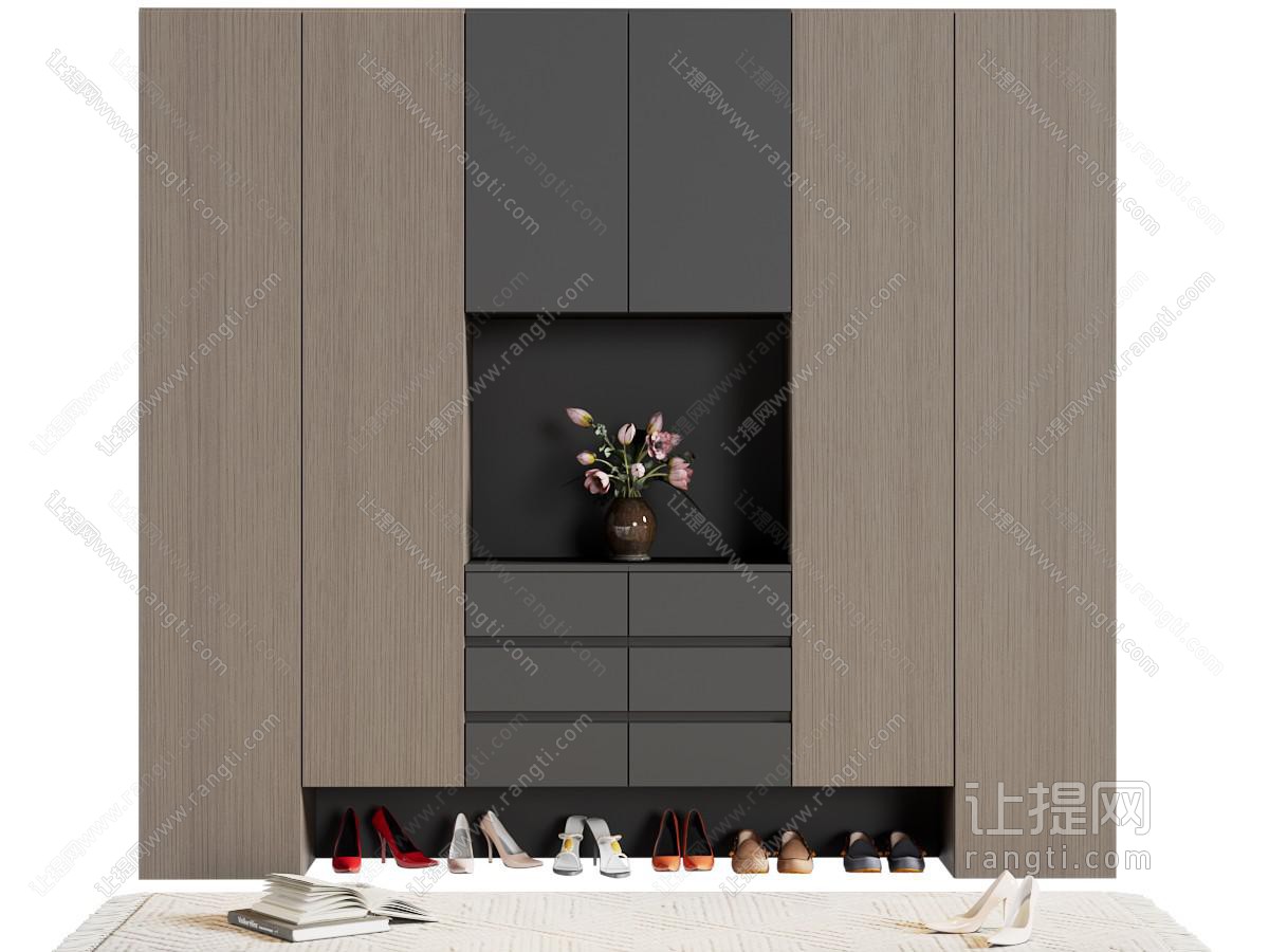 鞋柜设计 隔断鞋柜 玄关鞋柜 家居鞋柜