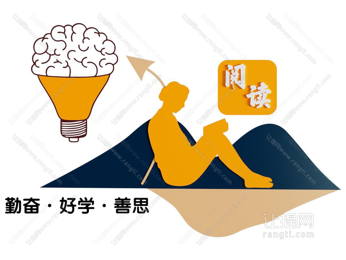 现代阅读文化墙 口号标语