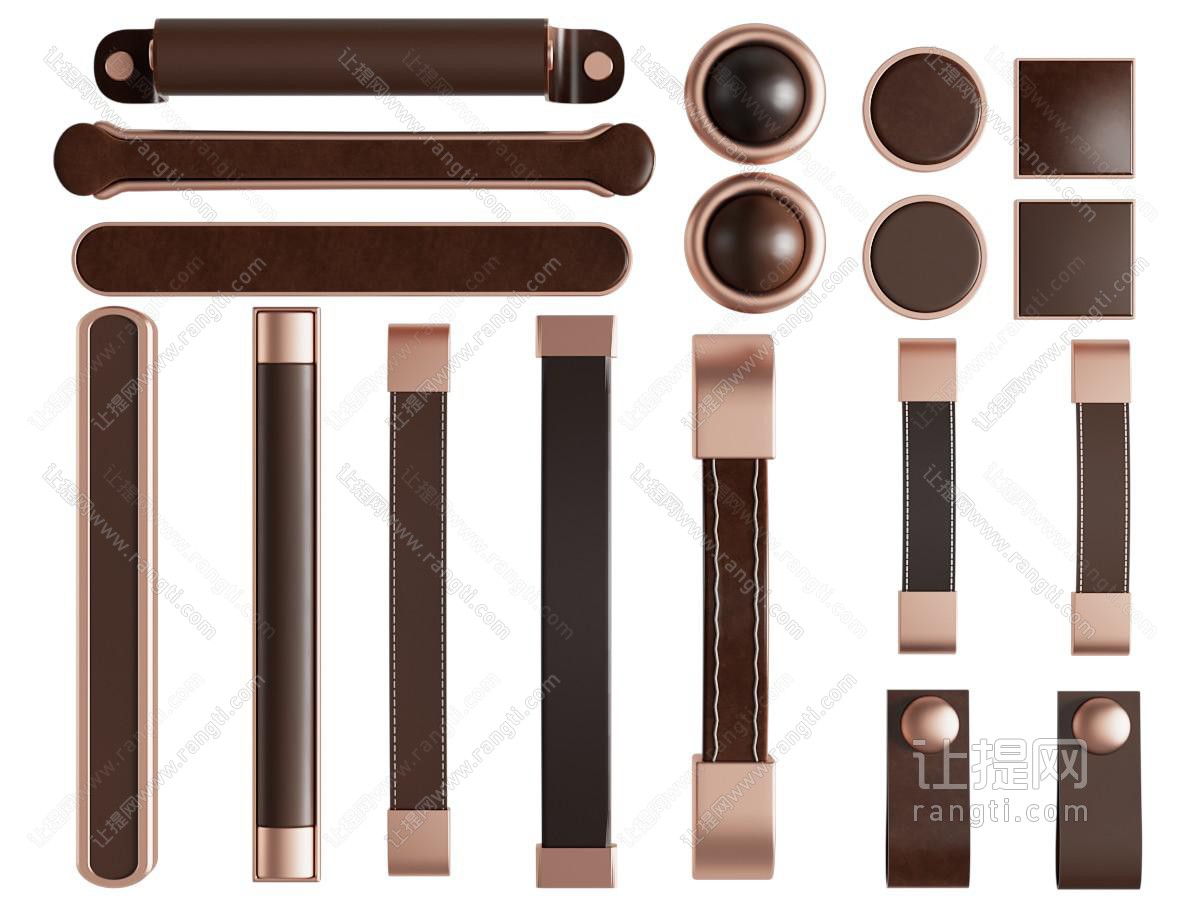现代皮革拉手